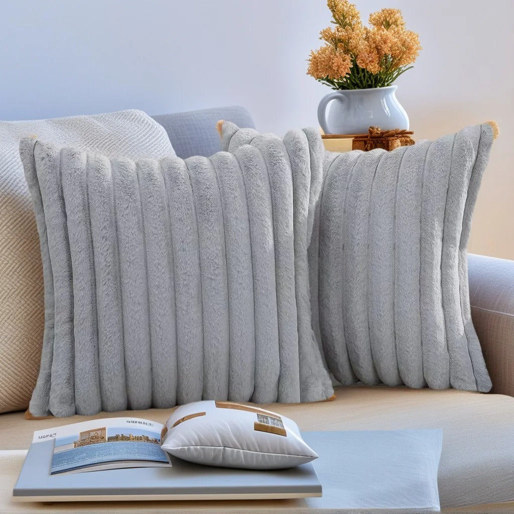Sienna Plush Decorative Pillow Covers (Set of 2)