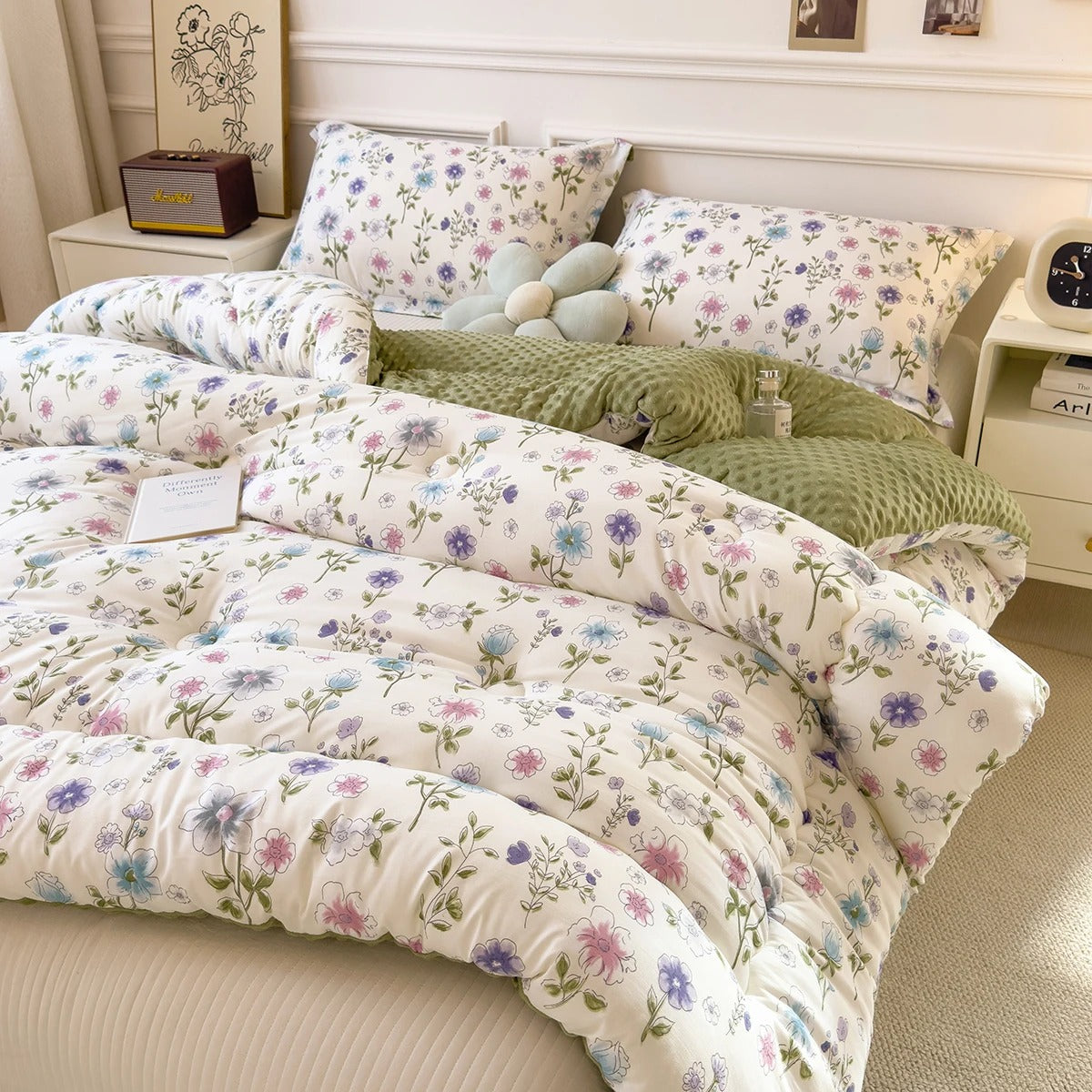 BloomLux Floral Weighted Comforter