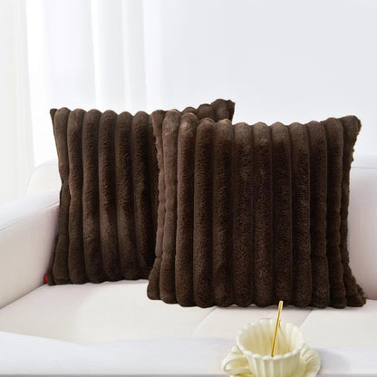 Sienna Plush Decorative Pillow Covers (Set of 2)
